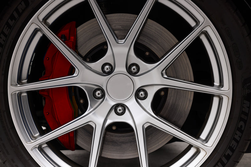 DBA 16-21 Mercedes-Benz C63 S AMG 5000 Series Drilled & Dimpled Front Brake Rotor w/Anodized Hat-thumbmail-3