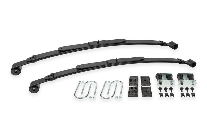 BMR 67-69 GM F-Body / 68-74 X-Body 2in Drop Rear Lowering Leaf Springs w/ Install Kit - Black-thumbmail-1