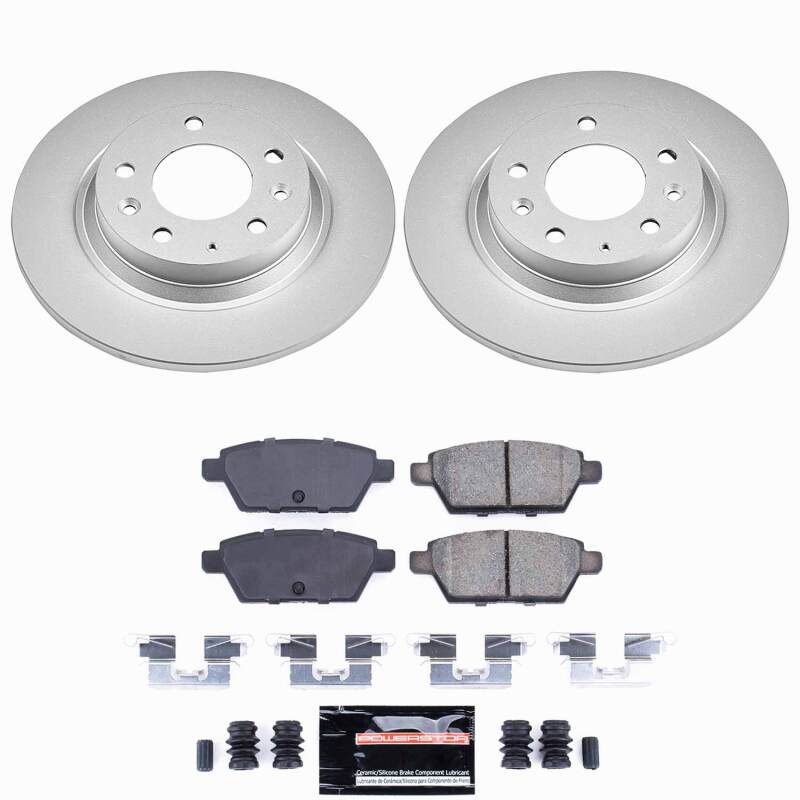 Power Stop 06-12 Ford Fusion Rear Z23 Coated Brake Kit-thumbmail-1