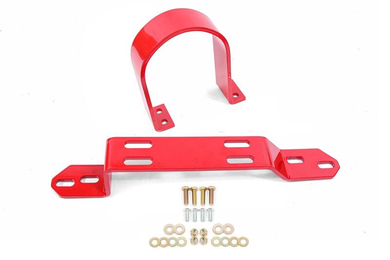 BMR 83-87 GM G-Body Driveshaft Safety Loop Front - Red-thumbmail-1