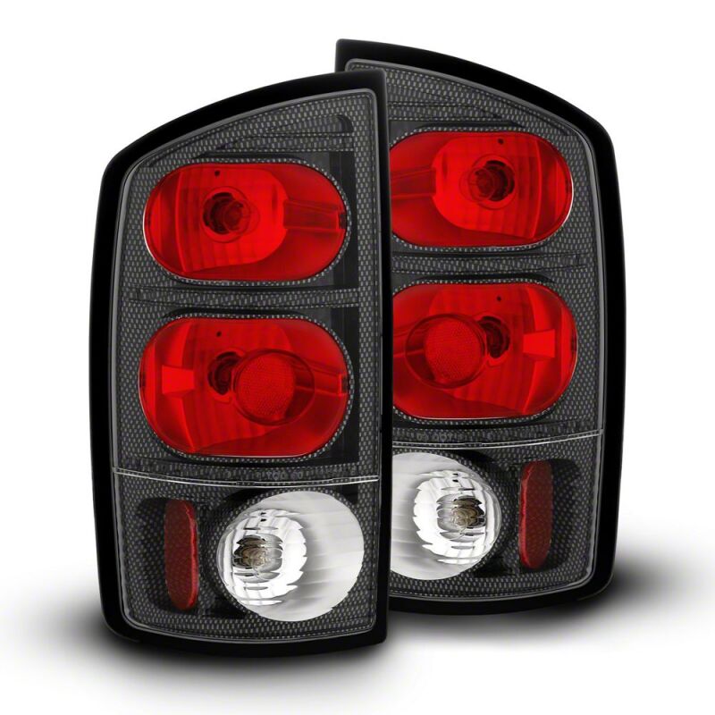 Raxiom 02-05 Dodge RAM 1500 Axial Series Tail Lights- Carbon Fiber Housing- Red/Clear Lens-thumbmail-1