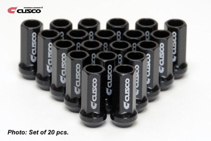 Cusco Universal Wheel Lug Nut Set M12 x P1.5mm - Black (20pcs)-thumbmail-3