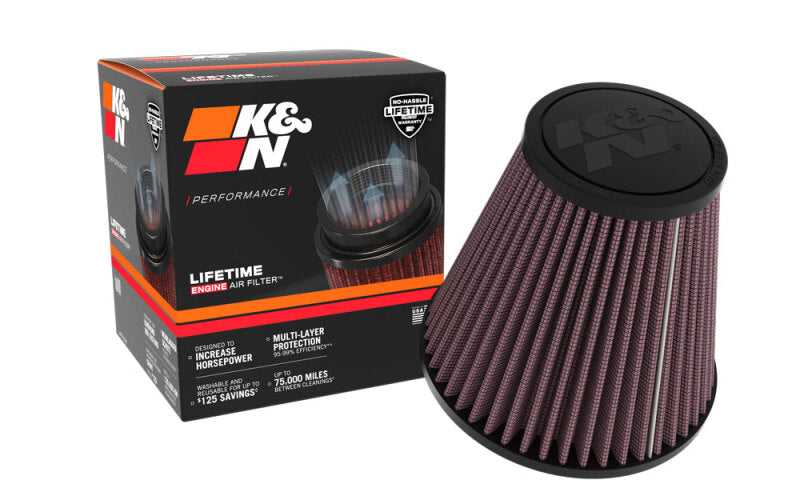 K&N Universal Clamp-On Air Filter 6in Base x 3.5in Top x 6.3125in H-thumbmail-4
