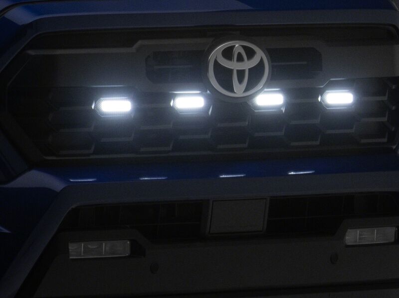 Raxiom 24-26 Toyota Tacoma Pre Runner/ TRD Off-Road/ TRD Sport White LED Grille Light- Clear Lens-thumbmail-5