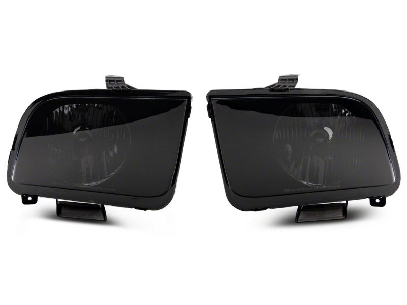 Raxiom 05-09 Ford Mustang Axial Series OEM Style Rep Headlights- Chrome Housing- Smoked Lens-thumbmail-3