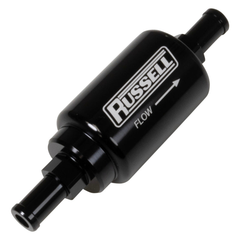 Russell 3/8 Male To 3/8 Male Barbed Fuel Check Valve - Black Anodized-thumbmail-2