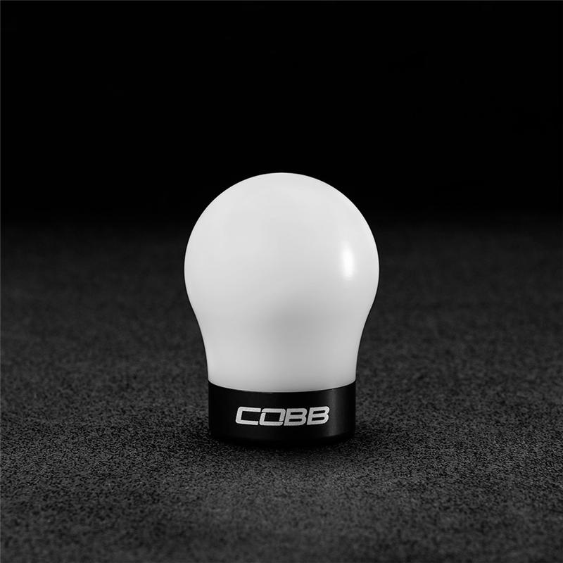 Cobb Ford 13-14 Focus ST/14-15 Fiesta ST White Shift Knob - Black Base-thumbmail-2
