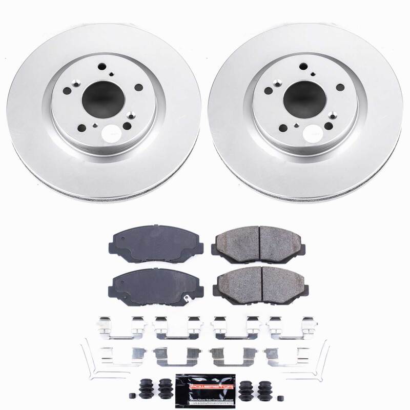 Power Stop 12-16 Honda CR-V Front Z23 Coated Brake Kit-thumbmail-1