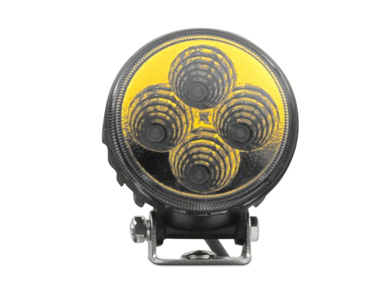 Raxiom Axial 3-In 4-LED Yellow Beam Round Light Flood Beam Universal (Some Adaptation Required)-thumbmail-4