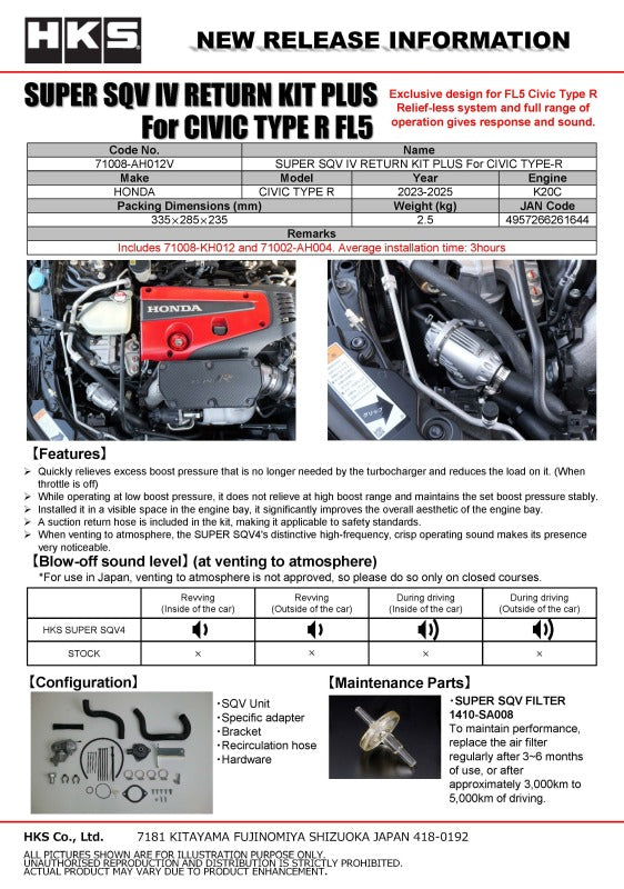 HKS SUPER SQV4 RETURN KIT PLUS FL5-thumbmail-3