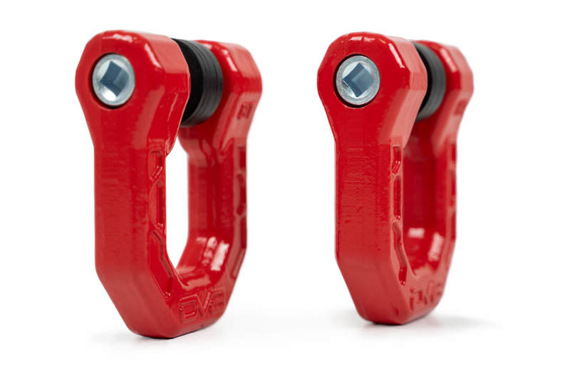 DV8 Offroad Elite Series D-Ring Shackles - Pair (Red)-thumbmail-7