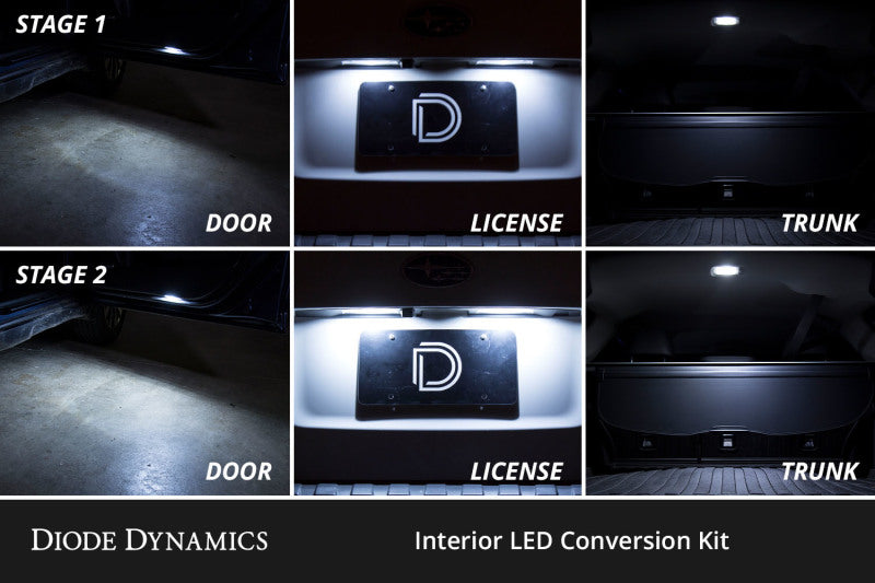 Diode Dynamics 14-18 Subaru ester Interior LED Kit Cool White Stage 1-thumbmail-3