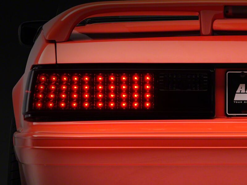 Raxiom 87-93 Ford Mustang Axial Series Smoked LED Tail Lights-thumbmail-1