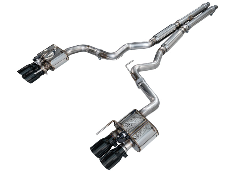 AWE 18-23 S550 Mustang GT SwitchPath Exhaust - Diamond Black Tips-thumbmail-1