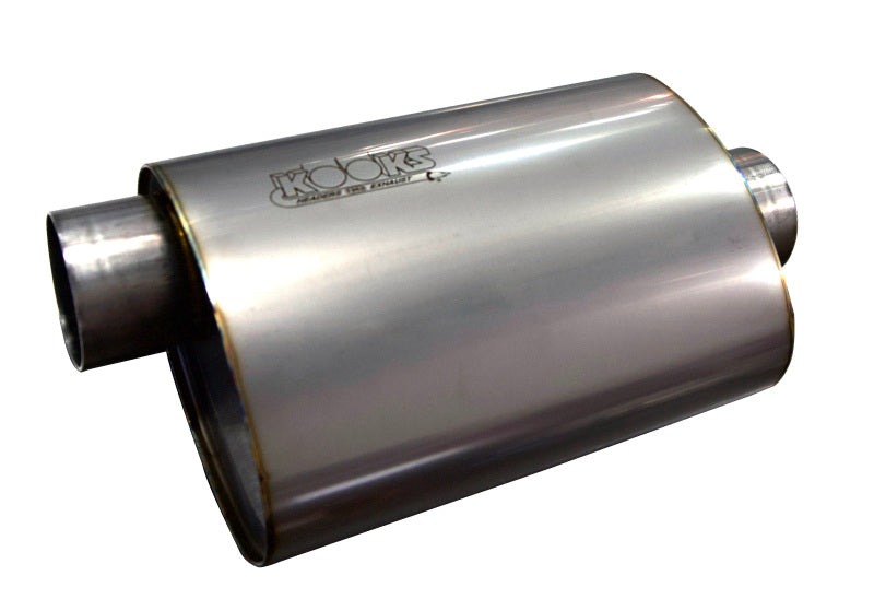 Kooks 3in Oval Center/Offset Muffler 12in Long Body Stainless Steel-thumbmail-2