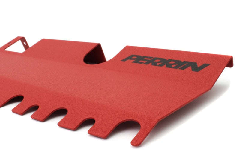 Perrin 15-21 WRX/STI Radiator Shroud (With OEM Intake Scoop) - Red-thumbmail-3