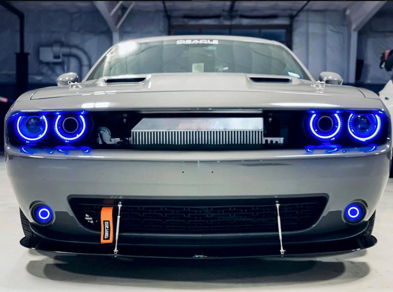 Oracle 15-23 Dodge Challenger Dynamic Surface Mount Headlight/Fog Light Halo Kit COMBO - ColorSHIFT-thumbmail-3