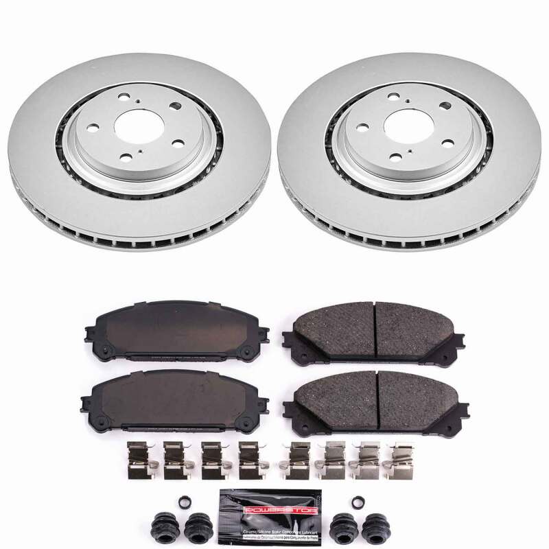 Power Stop 15-17 Lexus NX200t Front Z23 Coated Brake Kit-thumbmail-1
