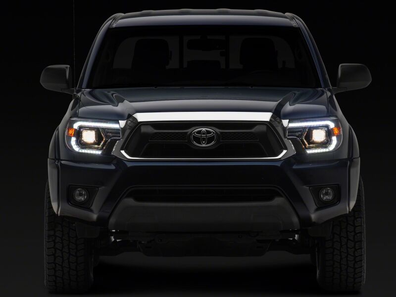 Raxiom 12-15 Toyota Tacoma Axial Series Switchback Projector Headlights- Chrome- Clear Lens-thumbmail-4
