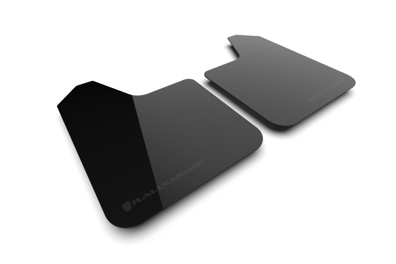 Rally Armor Universal UR Black Mud Flap w/ Metallic Black Logo - Pair-thumbmail-1