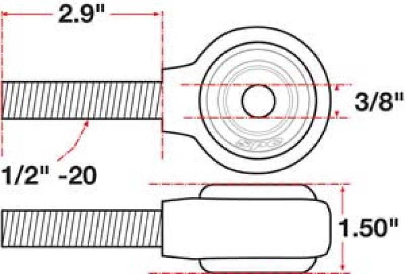 SPC Performance XAXIS Rod End Ball Joint-thumbmail-2