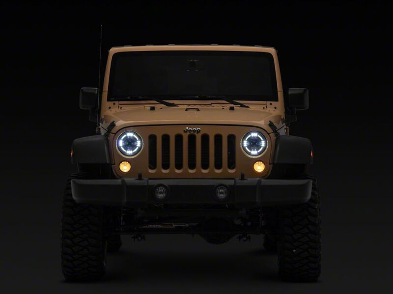 Raxiom 07-18 Jeep Wrangler JK Axial Series Quatro LED Headlights- Black Housing- Clear Lens-thumbmail-7
