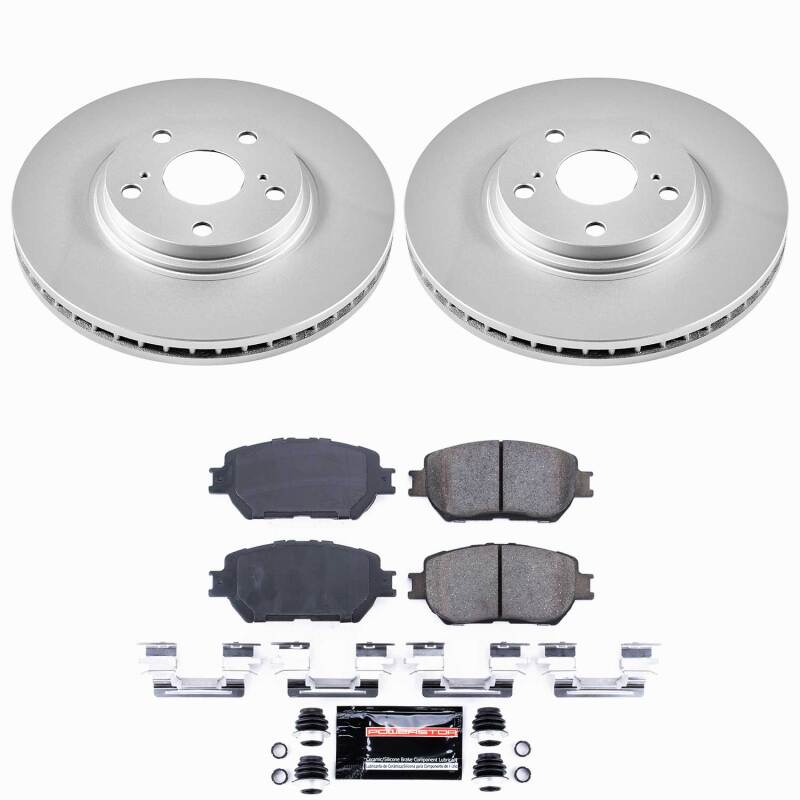 Power Stop 02-04 Toyota Camry Front Z23 Coated Brake Kit-thumbmail-1