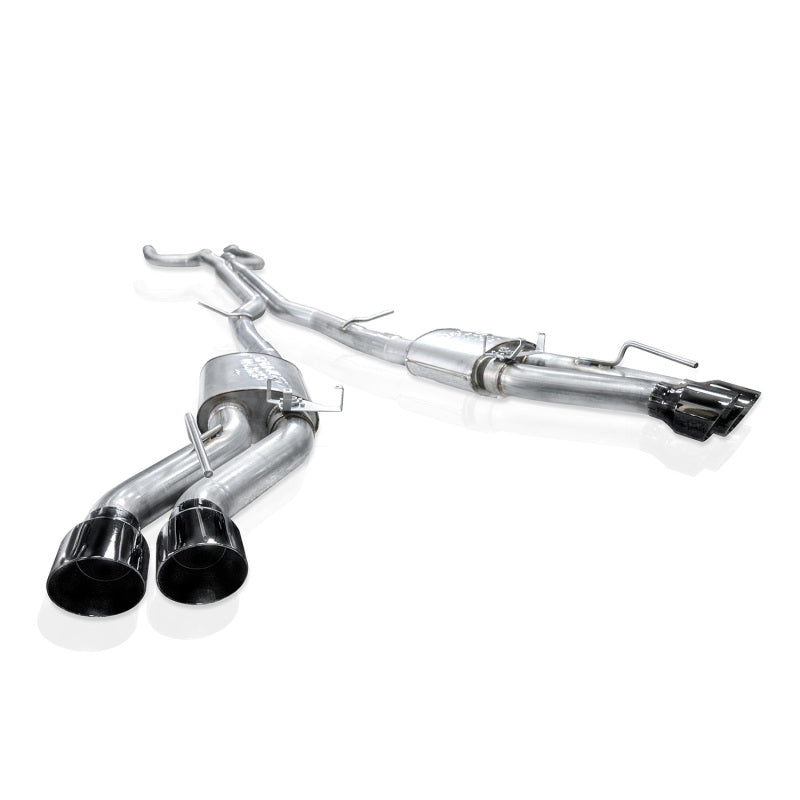 Stainless Works 22-25 Cadillac CT5-V Blackwing Catback Exhaust - Black Chrome Tips-thumbmail-1