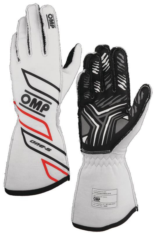 OMP ONE-S GLOVES my2025 FIA 8856-2018 NAVY BLUE / CYAN SZ L