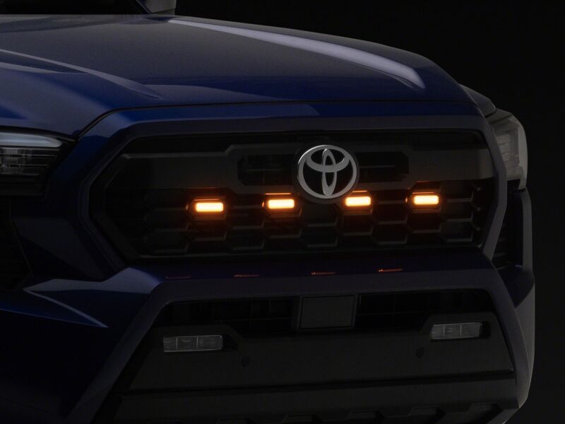 Raxiom 24-26 Toyota Tacoma Pre Runner/TRD Off-Road/TRD Sport Amber LED Grille Light- Smoked Lens-thumbmail-3