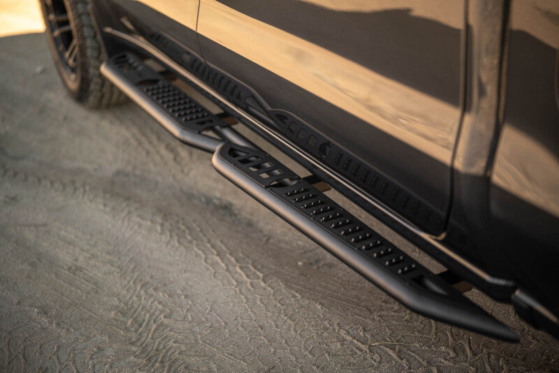 DV8 Offroad 19-24 GMC Sierra 1500 Crew Cab OE Plus Side Steps - Black Steel-thumbmail-4