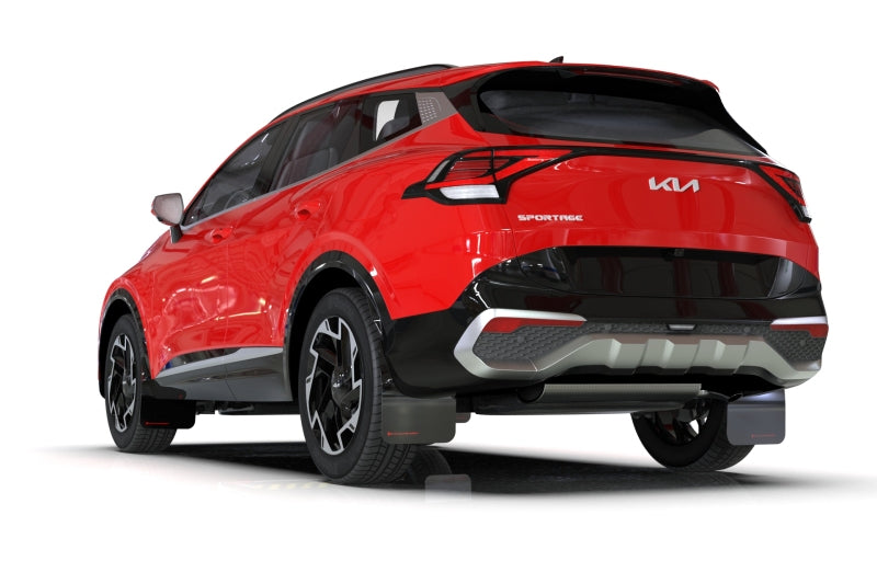 Rally Armor 23-24 Kia Sportage Black UR Mud Flap w/ Red Logo-thumbmail-3