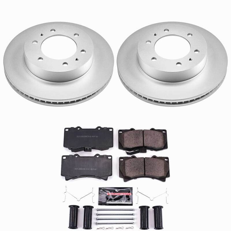 Power Stop 06-10 Hummer H3 Front Z23 Coated Brake Kit-thumbmail-1