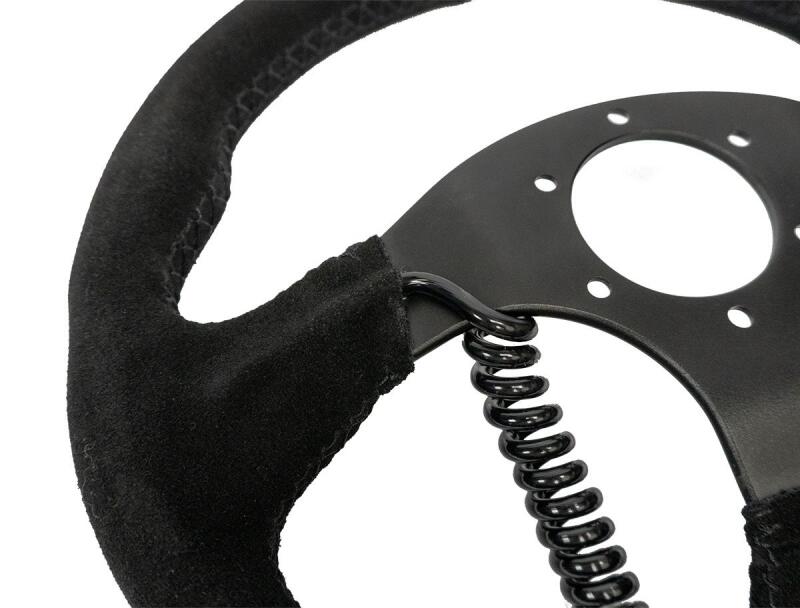 PRP Heated Comp-R Suede Steering Wheel - Black-thumbmail-2