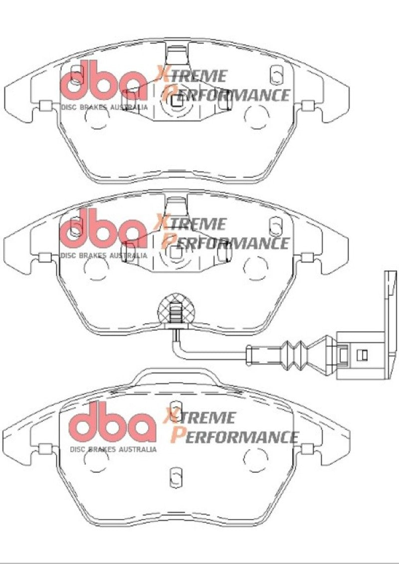DBA 06-13 Volkswagen GTI (MkV/MkVI) XP Performance Front Brake Pads-thumbmail-2