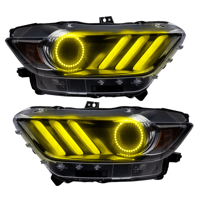 Oracle 15-17 Ford Mustang V6/GT/Shelby DRL Upgrade w/ Halo Kit - ColorSHIFT w/ BC1 Controller-thumbmail-6