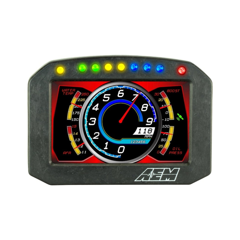 AEM CD-5G Carbon Flush Digital Dash Display w/ Internal 20Hz GPS & Antenna-thumbmail-6