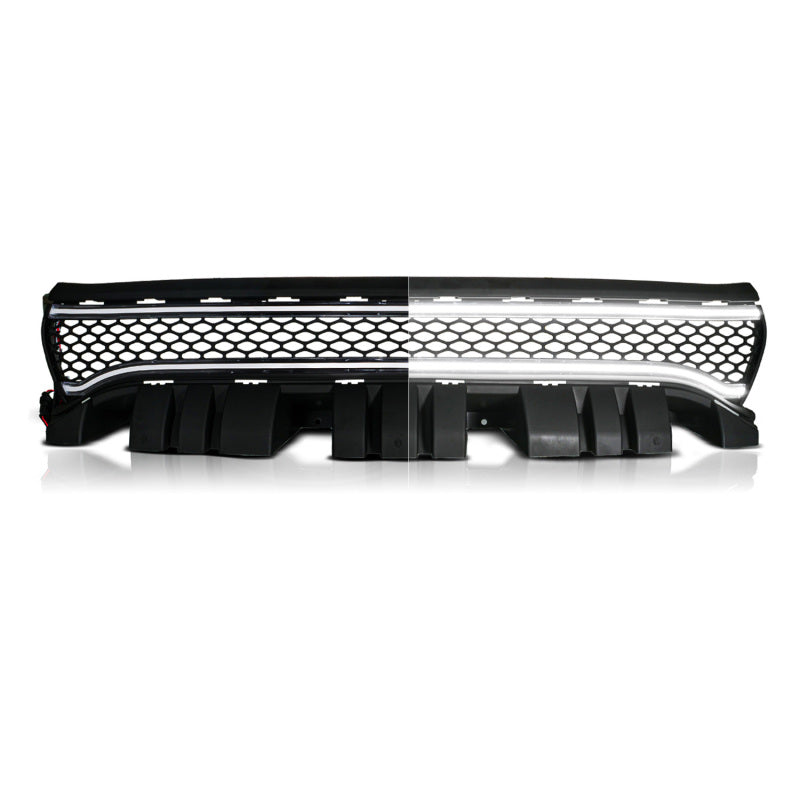 ANZO 15-23 Dodge Charger Black LED Grille w/ Initiation & Running Light/DRL Bar-thumbmail-2