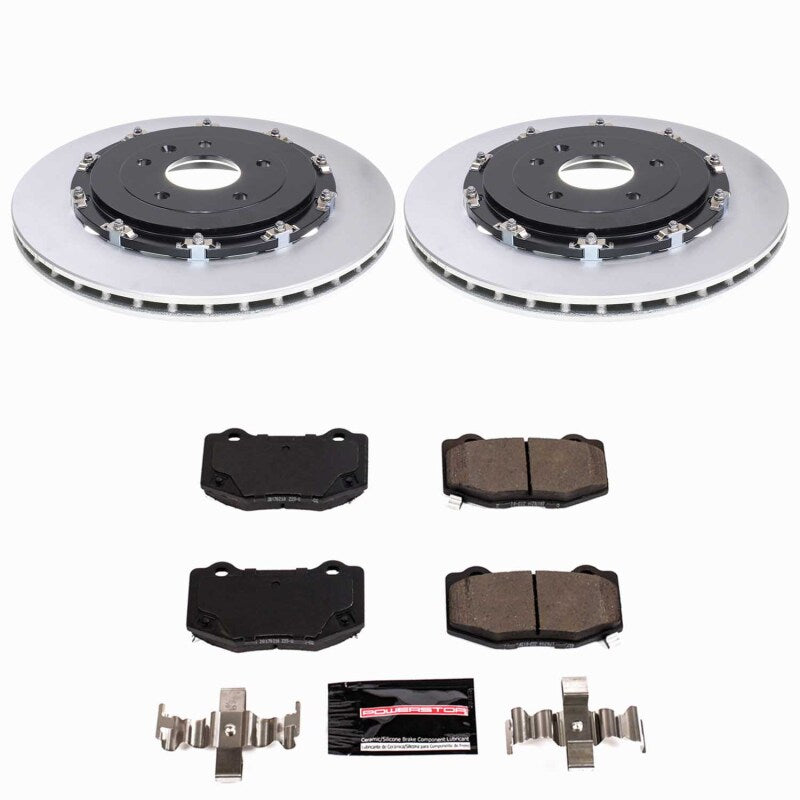 Power Stop 15-19 Chevrolet Corvette Rear Z23 Coated Brake Kit-thumbmail-1