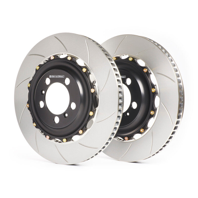 GiroDisc 2022+ Audi RS3 (8Y) (w/Carbon Ceramic Brakes) Front 2-Piece Iron Conversion Slotted Rotors-thumbmail-1