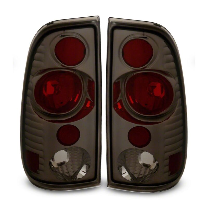 Raxiom 97-03 Ford F-150 Styleside Axial Series Version 2 Tail Lights- Black Housing- Smoked Lens-thumbmail-1