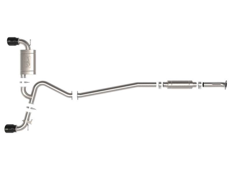 aFe 22-23 Hyundai Kona N L4 2.0L(t) Takeda 3in 304 SS Cat-Back Exhaust System w/ Black Tips-thumbmail-4