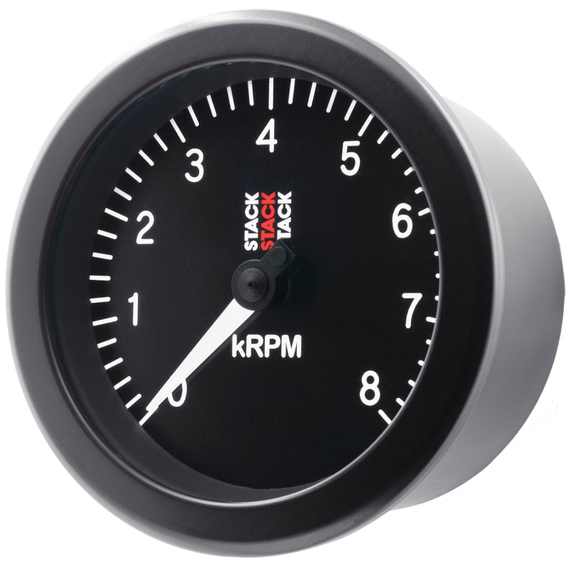 Autometer Stack Sport 88mm 0-8K RPM Tachometer - Black-thumbmail-3