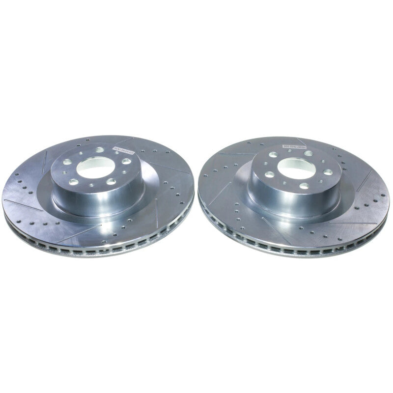 Power Stop 20-24 Tesla Y Front Drilled & Slotted Rotor - Pair-thumbmail-1