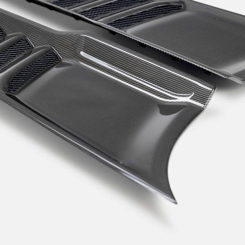 Anderson Composites 2021 Dodge RAM TRX Carbon Fiber Hood Vents - Type OE-thumbmail-2