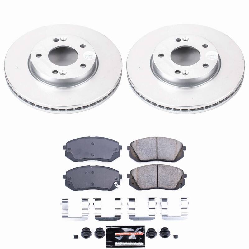 Power Stop 07-10 Kia Rondo Front Z23 Coated Brake Kit-thumbmail-1