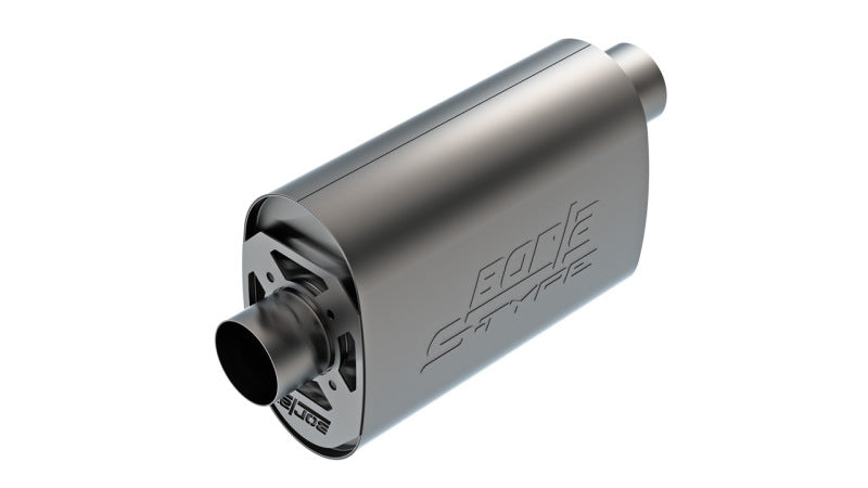 Borla CrateMuffler LS3 3in Offset/Center 14in x 4.35in x 9.10in Oval Muffler S-Type-thumbmail-1