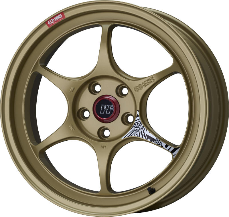 Enkei PF06 18x8.5in 5x100 BP 45mm Offset 75mm Bore Gold Wheel-thumbmail-1