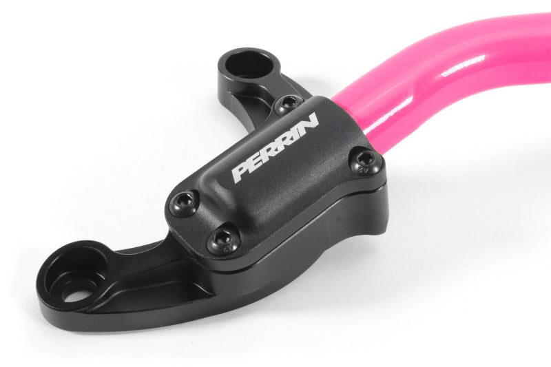 Perrin 2022 Subaru WRX Strut Brace w/ Billet Feet -  Hyper Pink-thumbmail-3
