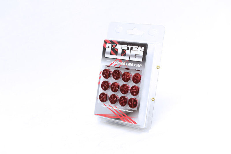 Wheel Mate Monster Lug Nut Caps - Pink 14x1.50-thumbmail-1